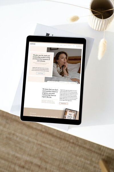 Photography website design by Davey & Krista