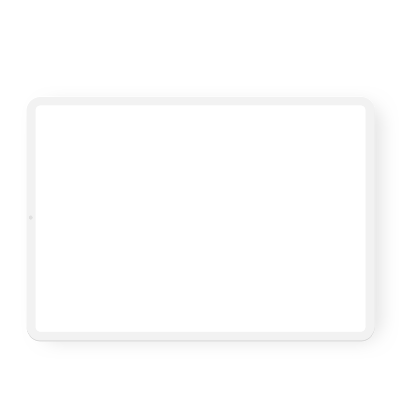 an ipad with a showit site on it